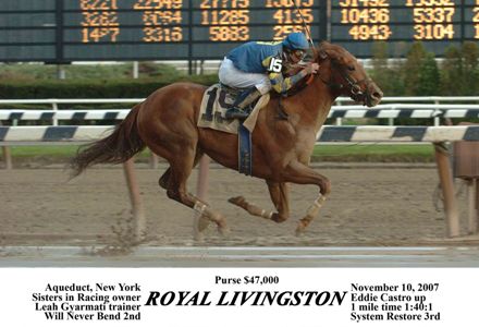 Royal Livingston win photo